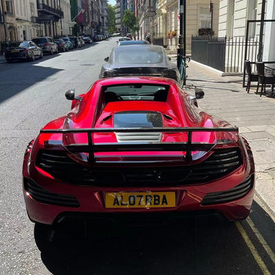 MP4 12C Mclaren Body Kit MSY phong cách phía trước phía sau Bump Spoiler Widebody Kit Đỏ Đen
