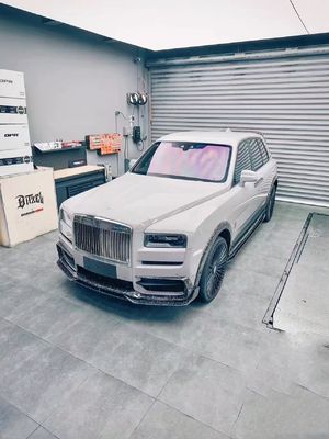2018 - 2019 Cullinan Body Kit DW Style Lưỡi trước Diffuser Spoiler Widebody Kit