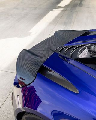 Blue 720s Wide Body Kit McLaren Carbon Fiber Front Lip Diffuser Spoiler Kit