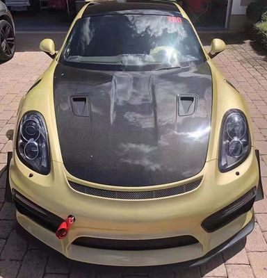 Các sản phẩm sợi cacbon cho Porsche 981 Boxster Carbon Fiber Hood 981 Carbon Fiber Engine Hatch Cover 2013-2015
