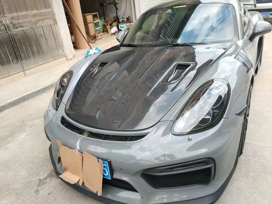 Các sản phẩm sợi cacbon cho Porsche 981 Boxster Carbon Fiber Hood 981 Carbon Fiber Engine Hatch Cover 2013-2015