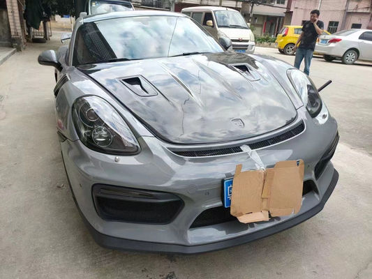 Các sản phẩm sợi cacbon cho Porsche 981 Boxster Carbon Fiber Hood 981 Carbon Fiber Engine Hatch Cover 2013-2015