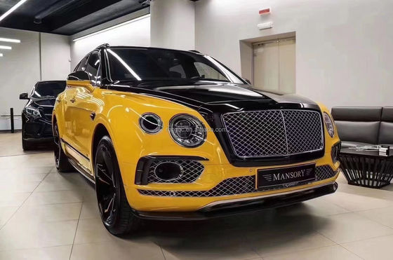 Đối với Bentley Bentayga Carbon Fiber Body Kit Bentayga nâng cấp W12 Style Carbon Fiber Front Lip Diffuser Spoiler