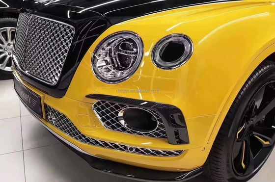 Đối với Bentley Bentayga Carbon Fiber Body Kit Bentayga nâng cấp W12 Style Carbon Fiber Front Lip Diffuser Spoiler