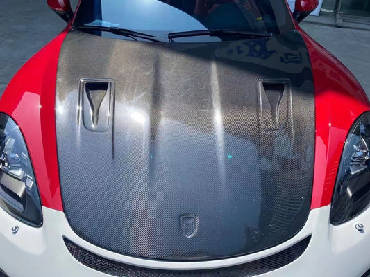Tấm phủ sợi cacbon chất lượng cao cho Porsche 718 Boxster Tấm phủ sợi cacbon động cơ cửa sổ 718 nâng cấp GT4