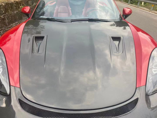 Tấm phủ sợi cacbon chất lượng cao cho Porsche 718 Boxster Tấm phủ sợi cacbon động cơ cửa sổ 718 nâng cấp GT4