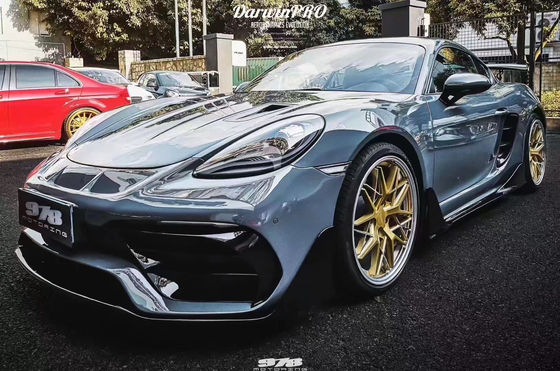Sản phẩm mới cho Porsche 718 Boxster Body Kit 718 nâng cấp kiểu PD phía trước và phía sau Bumper Tuyere Spoilers