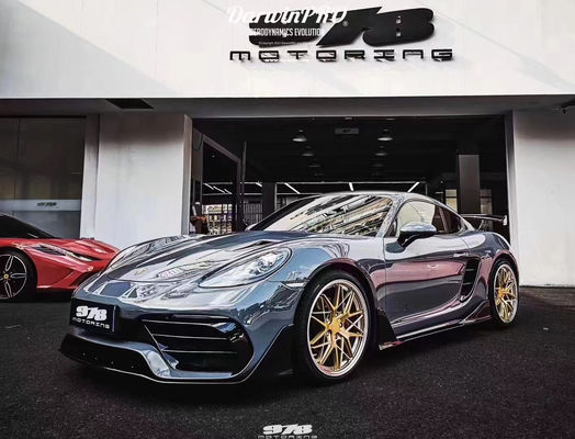 Sản phẩm mới cho Porsche 718 Boxster Body Kit 718 nâng cấp kiểu PD phía trước và phía sau Bumper Tuyere Spoilers