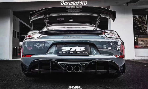 Sản phẩm mới cho Porsche 718 Boxster Body Kit 718 nâng cấp kiểu PD phía trước và phía sau Bumper Tuyere Spoilers