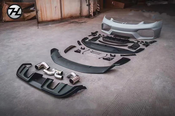Vật liệu nhựa PP 718 Boxster Body Kit 718 nâng cấp GT4 phong cách phía trước và phía sau Bumpers Spoiler