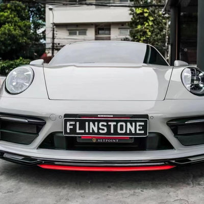 Đối với Porsche 911 992 Carbon Fiber Body Kit 911 992 Upgraded TechArt Style Mặt trước xẻo Diffuser Spoiler Side Skirt