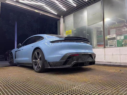 Phụ tùng ô tô cho Porsche Taycan Carbon Fiber Body Kit Taycan nâng cấp MSY Style Front Shovel Diffuser Spoiler Body