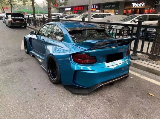 Đối với BMW F22 F87 2 Series M2 Body Kit M2 M235 Upgrade IMP phong cách phía trước và phía sau Bumper Spoiler Wide Bodyki
