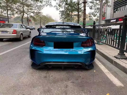 Đối với BMW F22 F87 2 Series M2 Body Kit M2 M235 Upgrade IMP phong cách phía trước và phía sau Bumper Spoiler Wide Bodyki