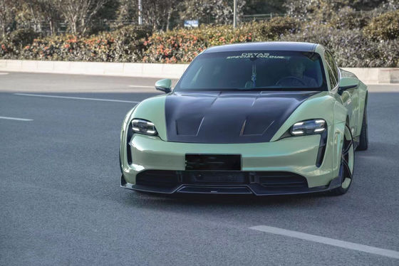 Sản phẩm mới cho Porsche Taycan Carbon Fiber Body Kit Taycan Wide Bodyki Mặt trước Xẻo Mặt ngoài Khải Spoiler Diffuser