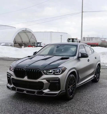 Sản phẩm bán nóng G06 X6 Carbon Fiber Body Kit Forbmw X6 Carbon Fiber Mặt trước Lôi phía sau Diffuser Spoiler Cover