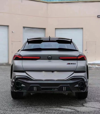 Sản phẩm bán nóng G06 X6 Carbon Fiber Body Kit Forbmw X6 Carbon Fiber Mặt trước Lôi phía sau Diffuser Spoiler Cover