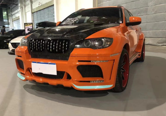 Sản phẩm bán nóng X6 E70 E71 Wide Body Kit Forbmw X6 Body Kit Mặt trước và phía sau Bumper Spoiler Side Skirt