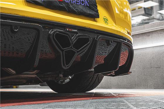 Đối với Porsche 718 Boxster Cayman Body Kit Vật liệu sợi cacbon 718 Carbon Fiber Rear Diffuser EVO Style 718 Carbon Fiber Body Kit