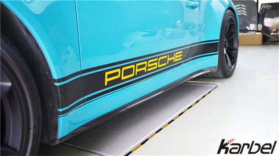 Bộ cơ thể sợi cacbon cho Porsche 911 991.2 GT3 911 GT3 Bộ cơ thể sợi cacbon phía trước Xẻ phía sau Máy khuếch tán bên