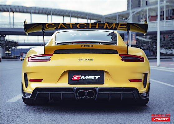 Bộ cơ thể sợi cacbon cho Porsche 911 991.2 GT3RS 911 GT3RS Bộ cơ thể sợi cacbon phía trước xẻm phía sau