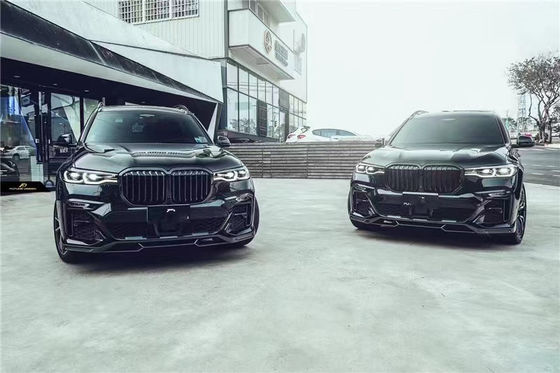 Phụ tùng ô tô cho BMW X7 Carbon Fiber Body Kit X7 nâng cấp kiểu FD Carbon Fiber Front Shovel Diffuser Spoiler Top Wing Body Kit