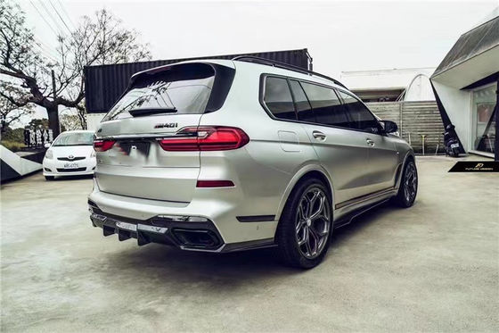 Phụ tùng ô tô cho BMW X7 Carbon Fiber Body Kit X7 nâng cấp kiểu FD Carbon Fiber Front Shovel Diffuser Spoiler Top Wing Body Kit