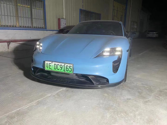 Đối với Porsche Taycan Carbon Fiber Body Kit Taycan Upgrade Tech Style Carbon Fiber Lưỡi trước Diffuser Spoiler Side Skirt