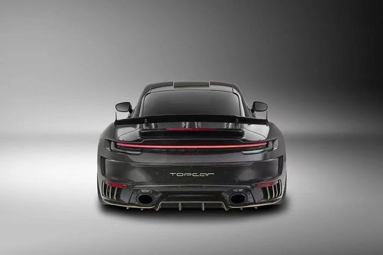 Phân tích ô tô cho Porsche 911 992 Body Kit Khô Carbon Fiber Material 911 992 Upgraded TOPCAR Style Body Kit Spoiler