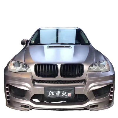 Đối với BMW E70 E71 X5 Body Kit FPR Vật liệu X5 E70 E71 nâng cấp PD phong cách Mặt trước và phía sau Bumpers Body Wideki