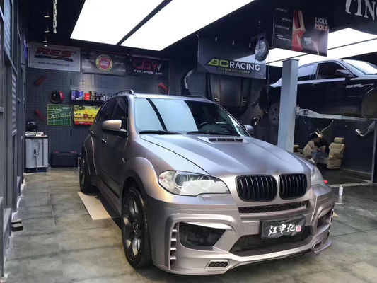 Đối với BMW E70 E71 X5 Body Kit FPR Vật liệu X5 E70 E71 nâng cấp PD phong cách Mặt trước và phía sau Bumpers Body Wideki