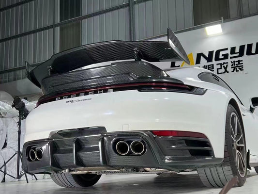 Phân tích xe hơi cho Porsche 911 992 Carbon Fiber Body Kit 911 992 Upgraded Bras-style Front Shove Diffuser Spoiler Body Kit