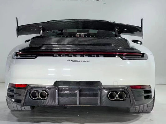 Phân tích xe hơi cho Porsche 911 992 Carbon Fiber Body Kit 911 992 Upgraded Bras-style Front Shove Diffuser Spoiler Body Kit