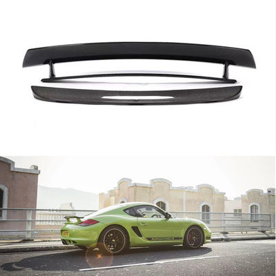Phân tích ô tô cho Porsche 987 Carbon Fiber Spoiler 987 nâng cấp Cayman R Style Tail Spoiler 987 Body Kit