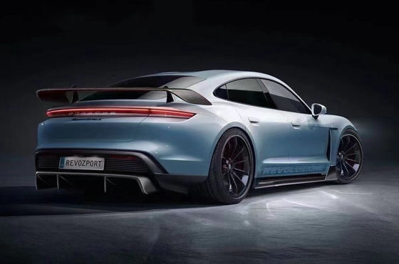 Phụ tùng ô tô cho Porsche Taycan Carbon Fiber Body Kit TAYCAN nâng cấp REVOZPORT phong cách Mặt trước xẻo Diffuser Spoiler Body Kit