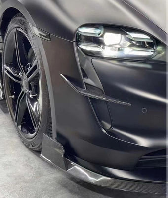 Phụ tùng ô tô cho Porsche Taycan Carbon Fiber Body Kit TAYCAN nâng cấp REVOZPORT phong cách Mặt trước xẻo Diffuser Spoiler Body Kit