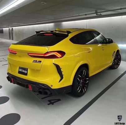 Phụ tùng ô tô cho BMW X6M F96 Carbon Fiber Body Kit X6M F96 nâng cấp LARTE Design Style Front Shovel Diffuser Spoiler Body Kit