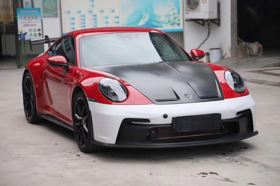 PP vật liệu nhựa Body Kit cho Porsche911 992 992 nâng cấp GT3 phong cách phía trước và phía sau Bumper Side Skirt Spoiler Hood Body Kit