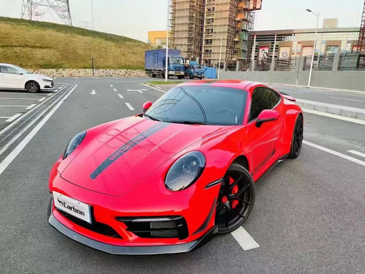 cho Porsche 992 Carbon fiber Body Kit 992 Carbon fiber front lip diffuser side skirt spoiler hood fender