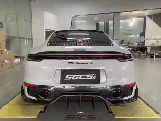 cho Porsche 992 Carbon fiber Body Kit 992 Carbon fiber front lip diffuser side skirt spoiler hood fender