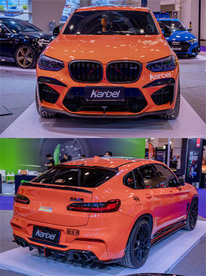 Bộ phận ô tô cho BMW X4M Carbon Fiber Body Kit X4M Carbon Fiber Front Scoop Diffuser Spoiler Hood Body Kit