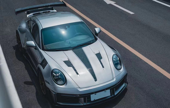 Đối với Porsche 911 992 Carbon Fiber Body Kit 992 nâng cấp kiểu MIW phía trước và phía sau Bumper Spoiler Hood Wide Body Kit