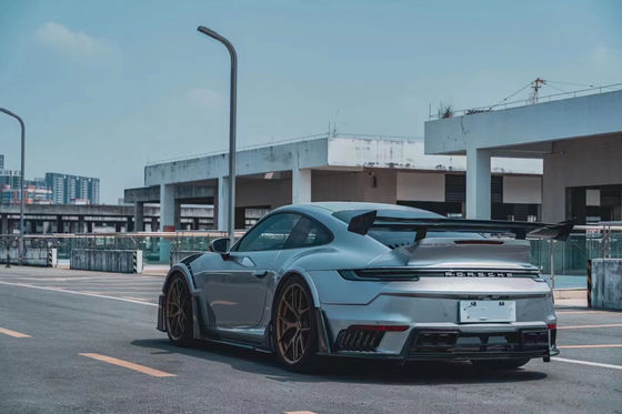 Đối với Porsche 911 992 Carbon Fiber Body Kit 992 nâng cấp kiểu MIW phía trước và phía sau Bumper Spoiler Hood Wide Body Kit