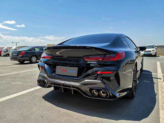Phụ tùng ô tô cho BMW 8 Series G14 G15 G16 840i Carbon Fiber Body Kit 840i Carbon Fiber Front Scoop Diffused Spoiler Side skirt