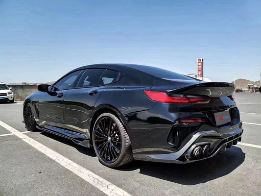 Phụ tùng ô tô cho BMW 8 Series G14 G15 G16 840i Carbon Fiber Body Kit 840i Carbon Fiber Front Scoop Diffused Spoiler Side skirt