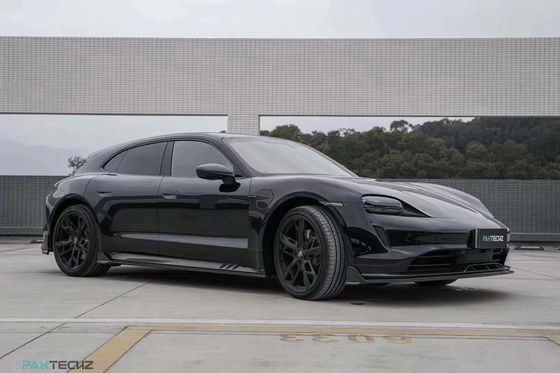 Bộ cơ thể sợi cacbon khô cho Porsche Taycan Taycan nâng cấp PAKTECHZ phong cách phía trước