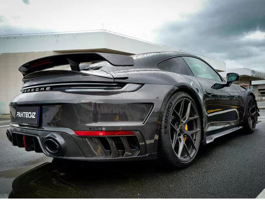 Đối với Porsche 992 Turbo Carbon Fiber Spoiler 992 Turbo Upgrade Paktechz Style Carbon Fiber Tail Cover Spoiler