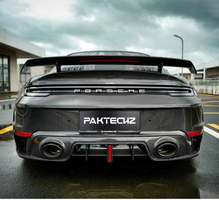 Đối với Porsche 992 Turbo Carbon Fiber Spoiler 992 Turbo Upgrade Paktechz Style Carbon Fiber Tail Cover Spoiler