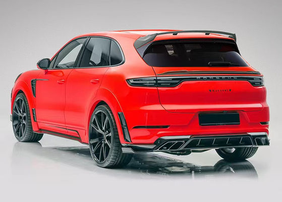 Đối với Porsche Cayenne Carbon Fiber Wide Body Kit Cayenne nâng cấp kiểu MSY Carbon Fiber Front Lip Diffuser Spoiler Hood