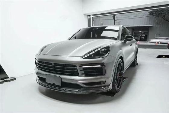 Đối với Porsche Cayenne Coupe Carbon Fiber Body Kit Cayenne Coupe nâng cấp kiểu FD Carbon Fiber Front Lip Diffuser Body Kit